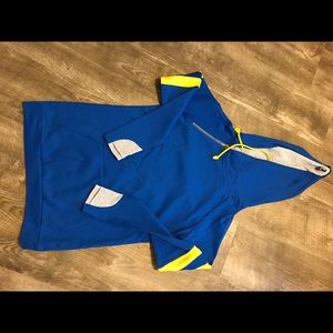 AMPERSAND AVE Blue and Yellow Hoodie